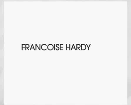 Françoise Hardy - Noir sur blanc