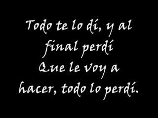 Grupo Límite - Todo lo perdí