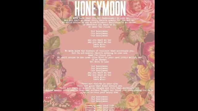 Lana Del Rey - Honeymoon